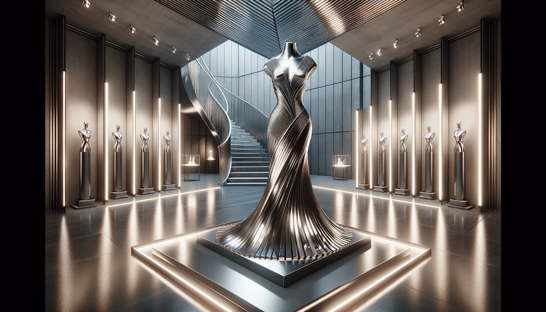 Архитектура и металл: структурные платья из жёстких материалов.